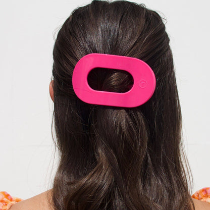 TELETIES - Flat Round Hair Clip | Medium | Tropical Punch