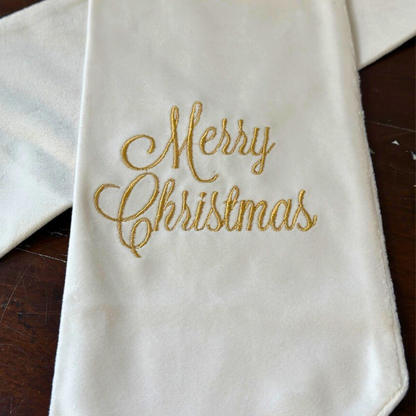 Merry Christmas Velvet Sash