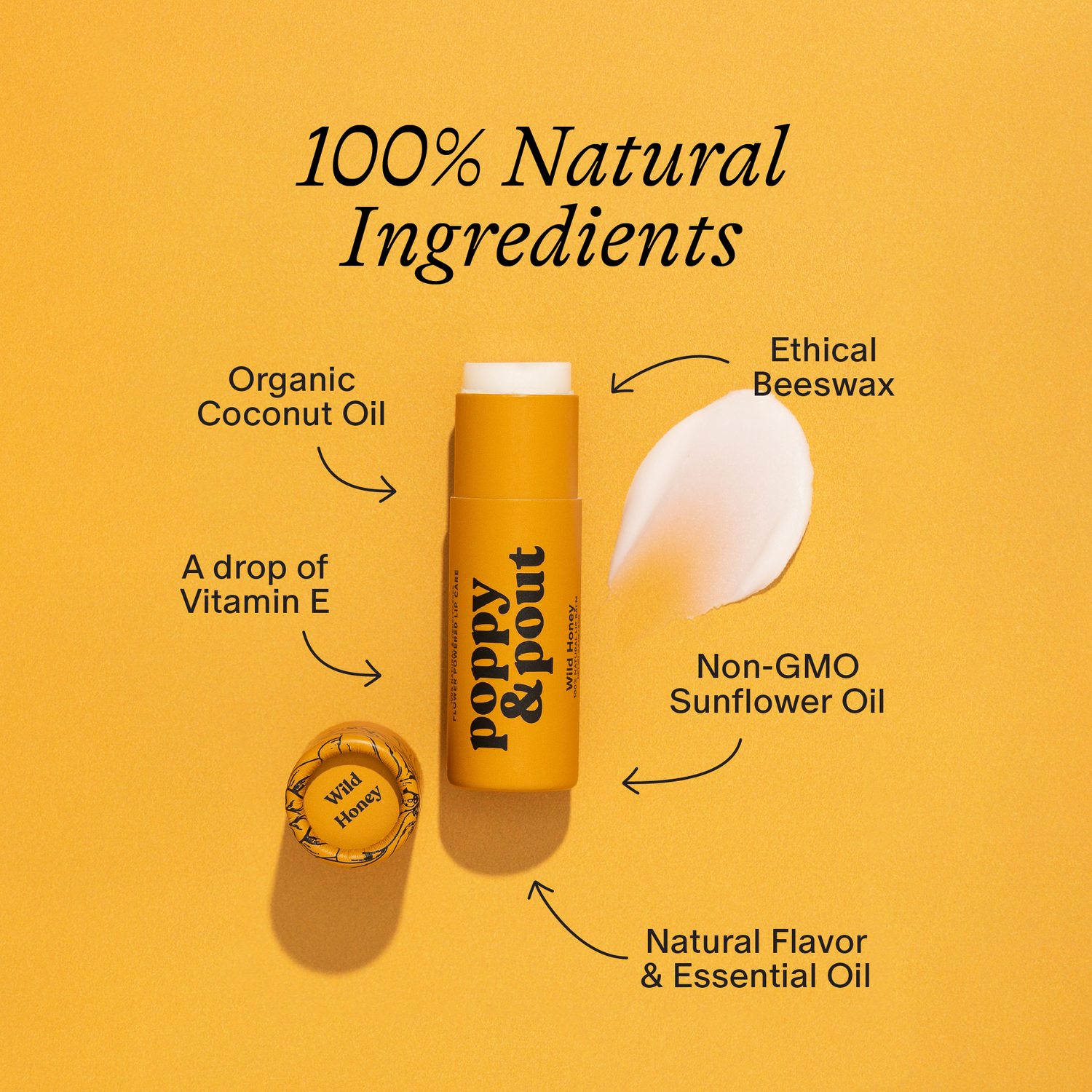 Poppy &amp; Pout - Lip Balm, Wild Honey