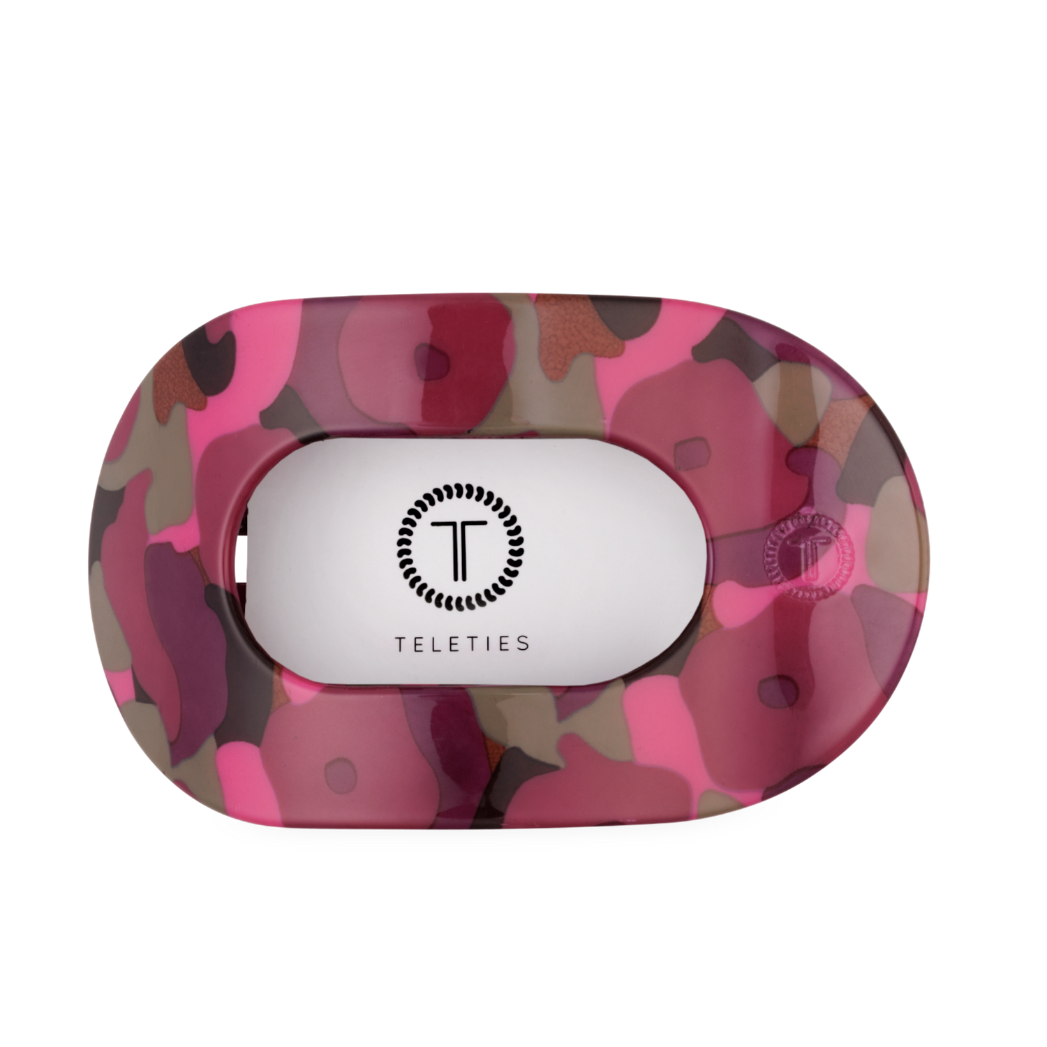 TELETIES - Garden Glam Large Flat Round Hair Clip