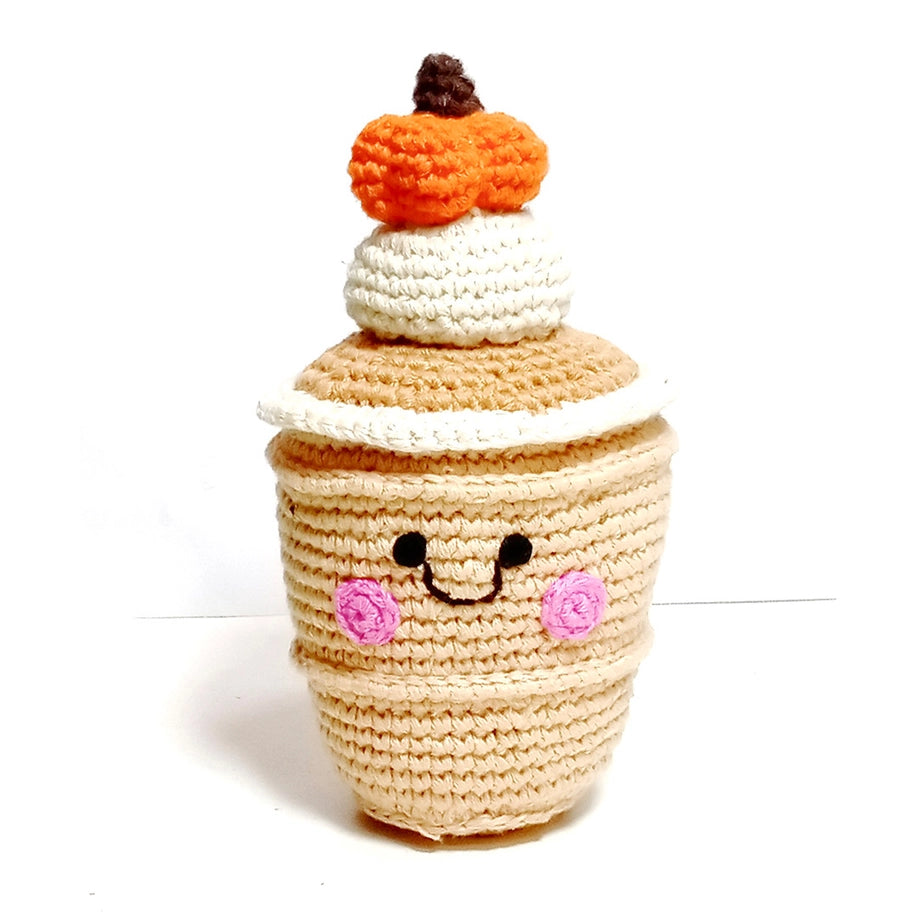 Pebble Rattle- Pumpkin Spice Latte