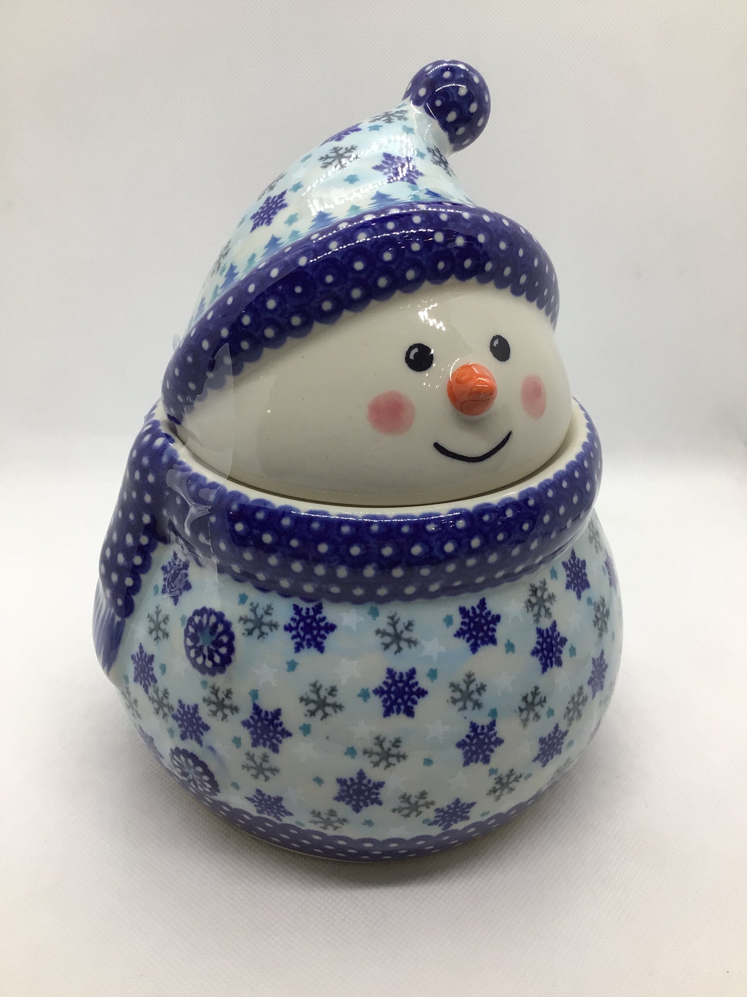 KALICH Winter Flurries Large Snowman Jar