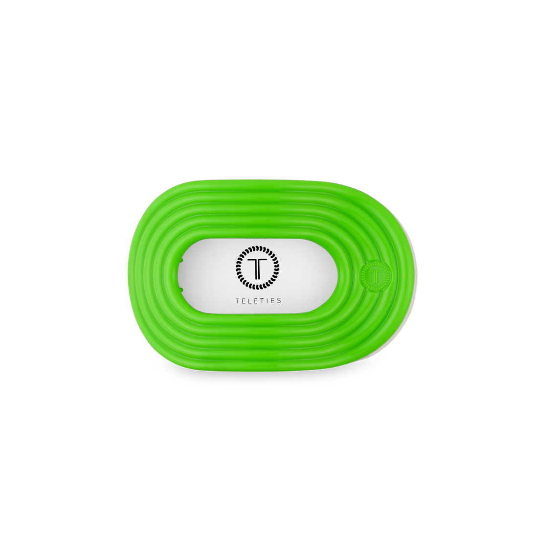 TELETIES - Flat Round Hair Clip | Small | Glow For It