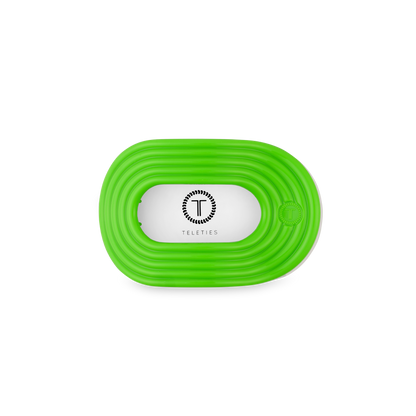 TELETIES - Flat Round Hair Clip | Small | Glow For It