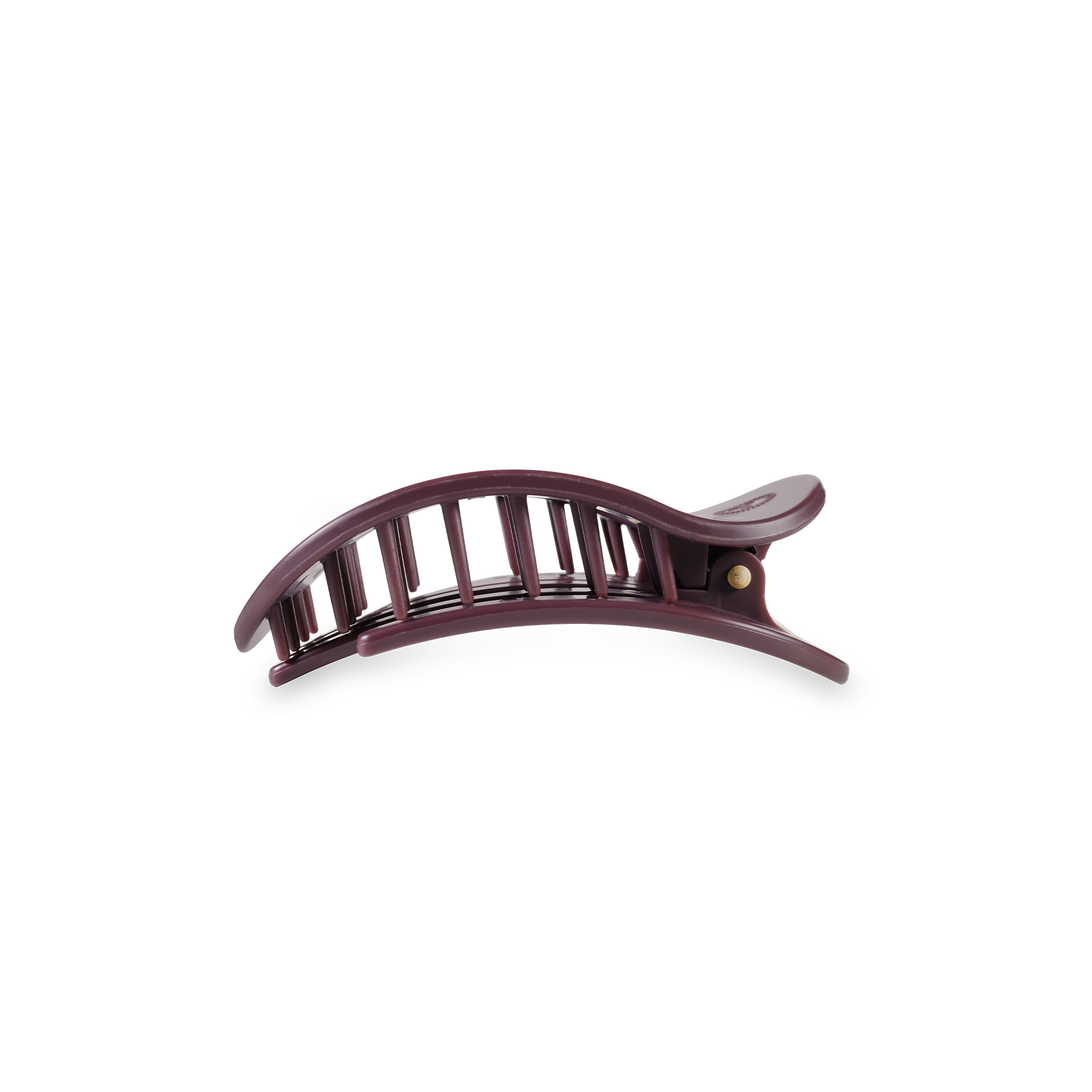 Round Flat Hair Clip | Small | Burgundy Bliss