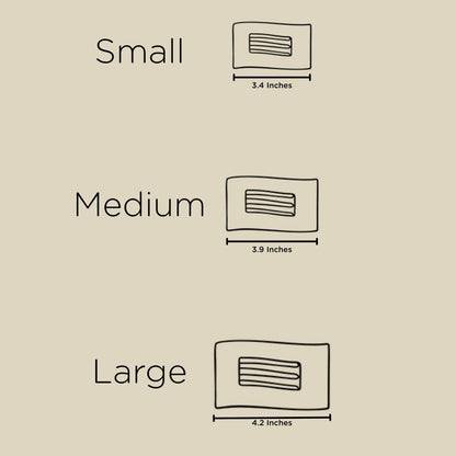 TELETIES - Flat Rectangle Hair Clip | Large | Merry Pinkmas