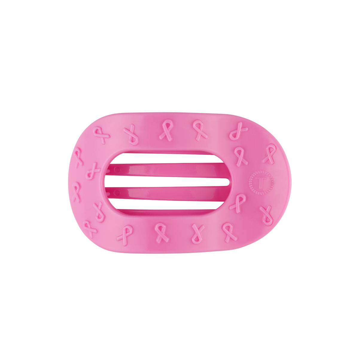 TELETIES - Pink Ribbon | Medium | Flat Round Clip