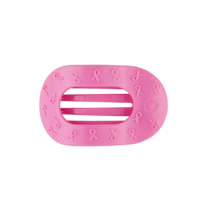 TELETIES - Pink Ribbon | Medium | Flat Round Clip