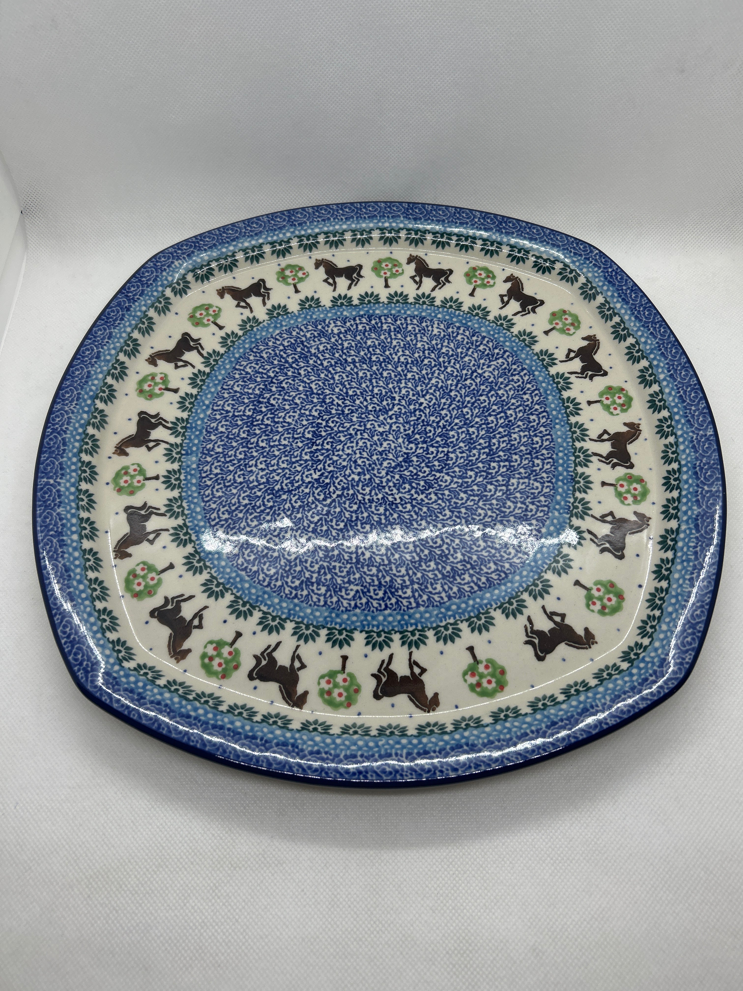 Brown Horse Square Platter