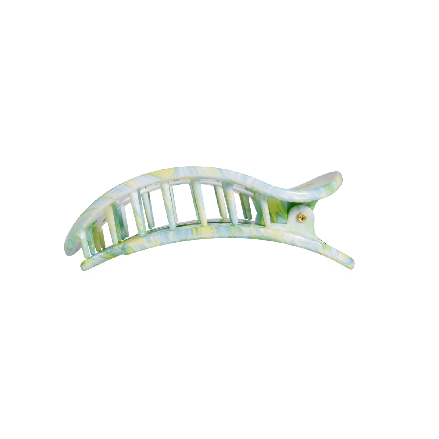 TELETIES - By the Sea Shore | Medium | Flat Round Hair Clip
