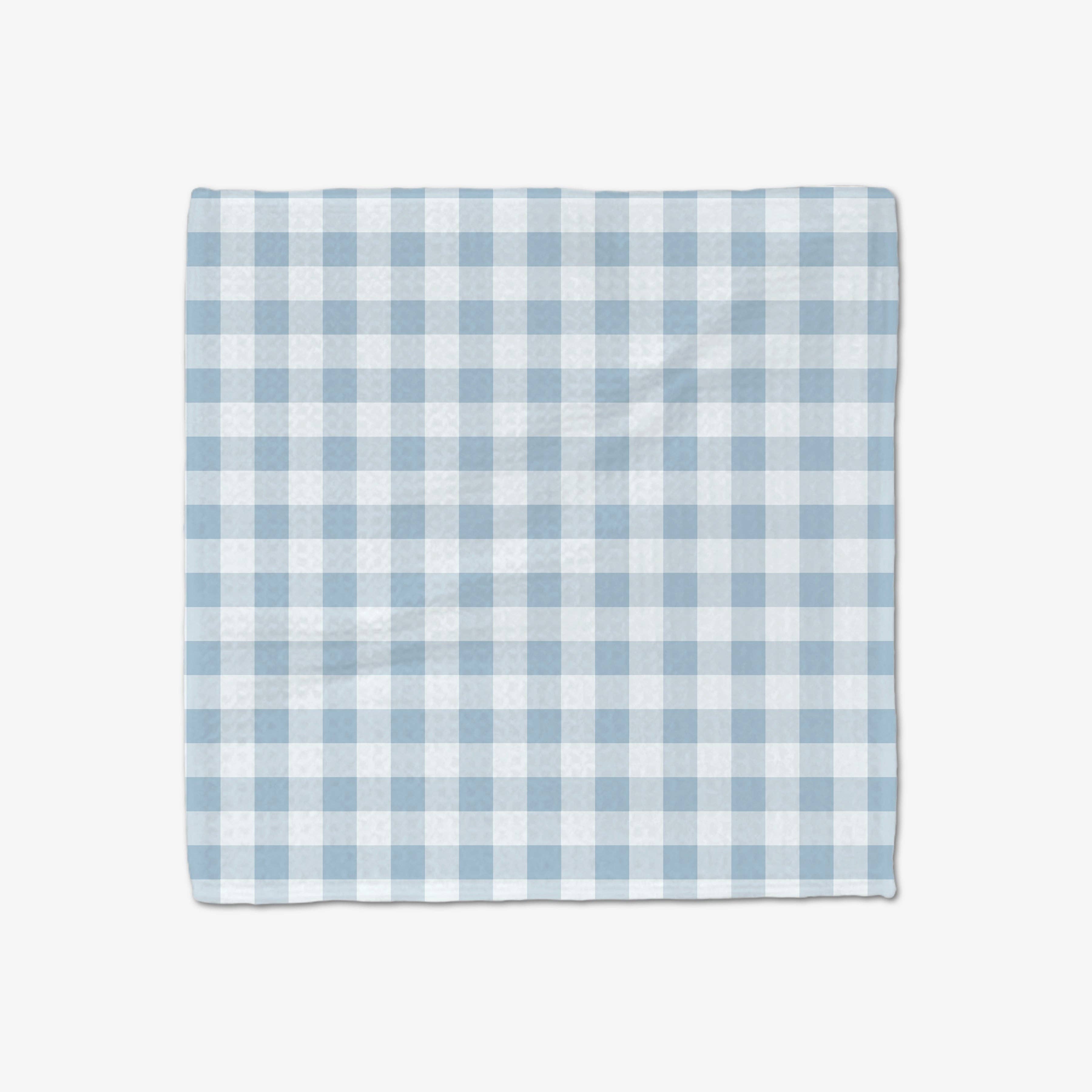 Geometry - Blue Gingham Luxe Washcloth Set