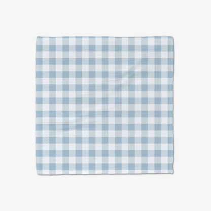 Geometry - Blue Gingham Luxe Washcloth Set