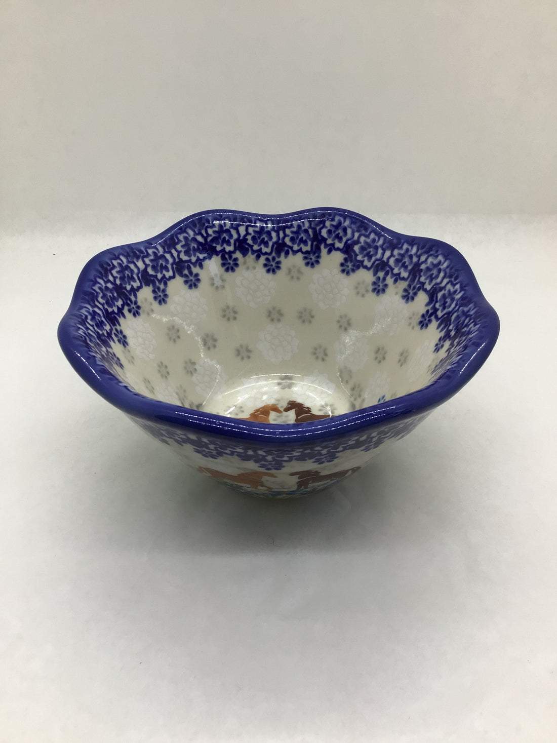KALICH Bluegrass Beauties Wavy Bowl 6"