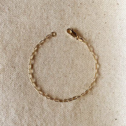 GoldFi - 18k Gold Filled 2.5mm Cable Link Bracelet