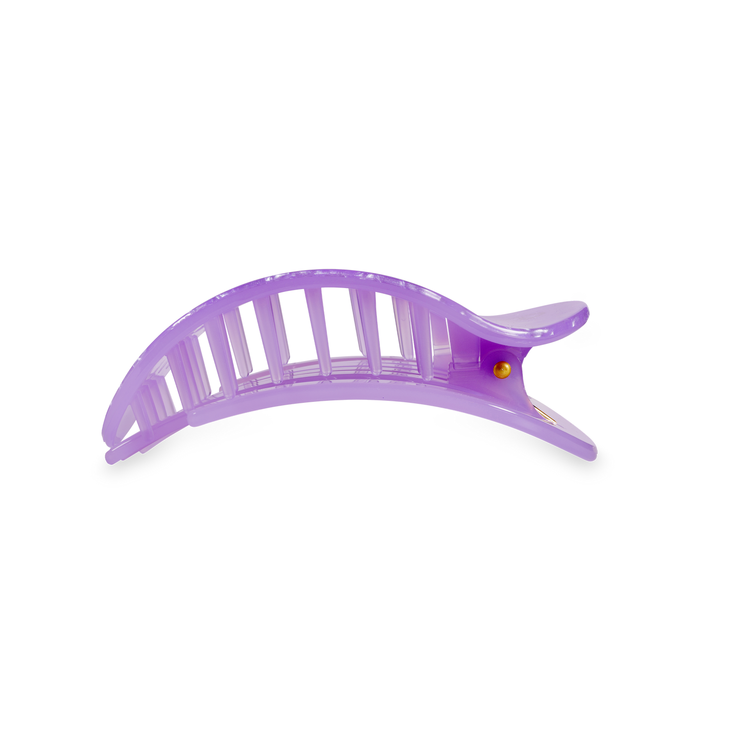 TELETIES - Flat Round Hair Clip | Medium | Lavender Mist
