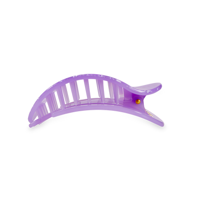 TELETIES - Flat Round Hair Clip | Medium | Lavender Mist