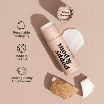 Poppy &amp; Pout - Lip Balm, Island Coconut