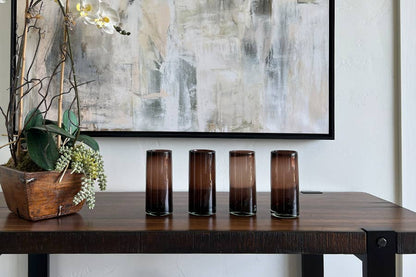 Handblown Mexican Highball Glasses - Tamarind