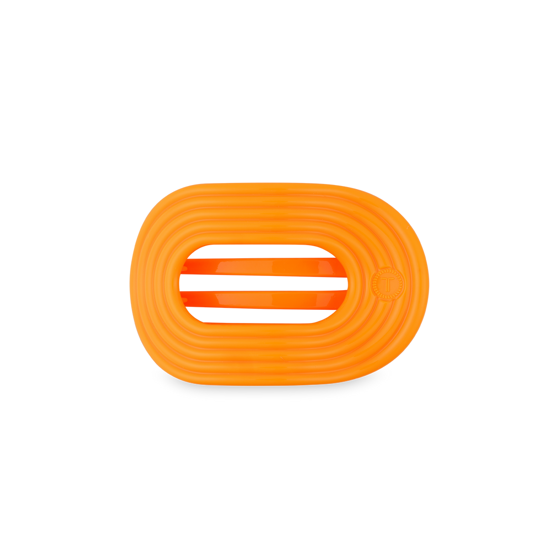 TELETIES - Flat Round Hair Clip | Small | Day Rave