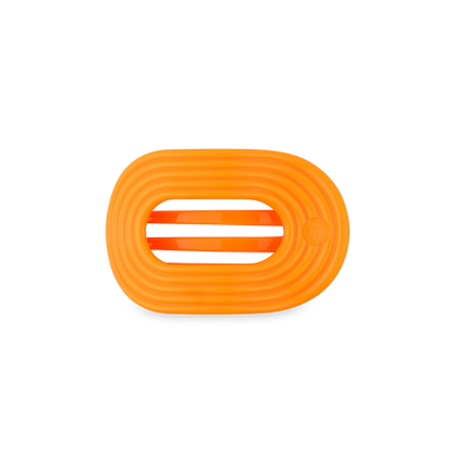 TELETIES - Flat Round Hair Clip | Small | Day Rave