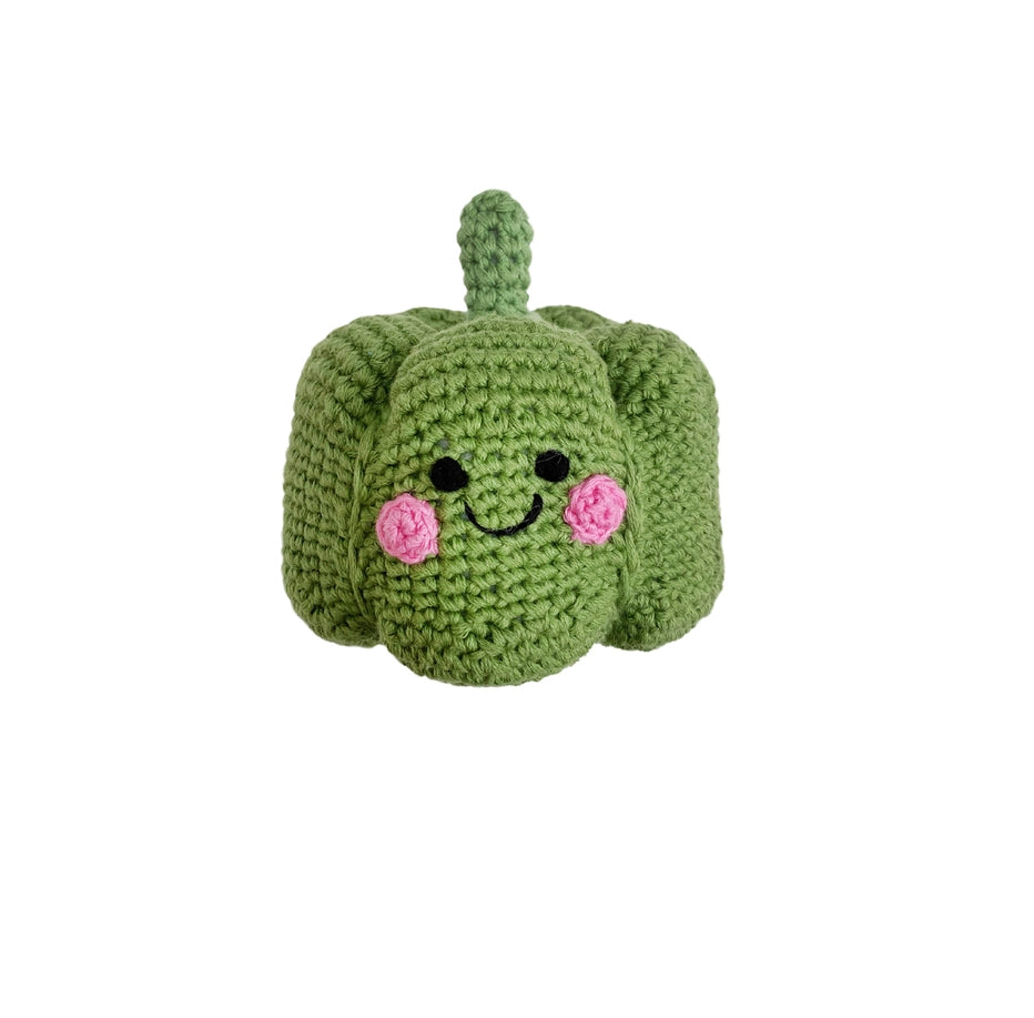 Pebble Rattle- Bell Pepper