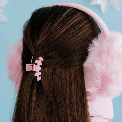 TELETIES - Classic Hair Clip | Tiny | Merry Pinkmas
