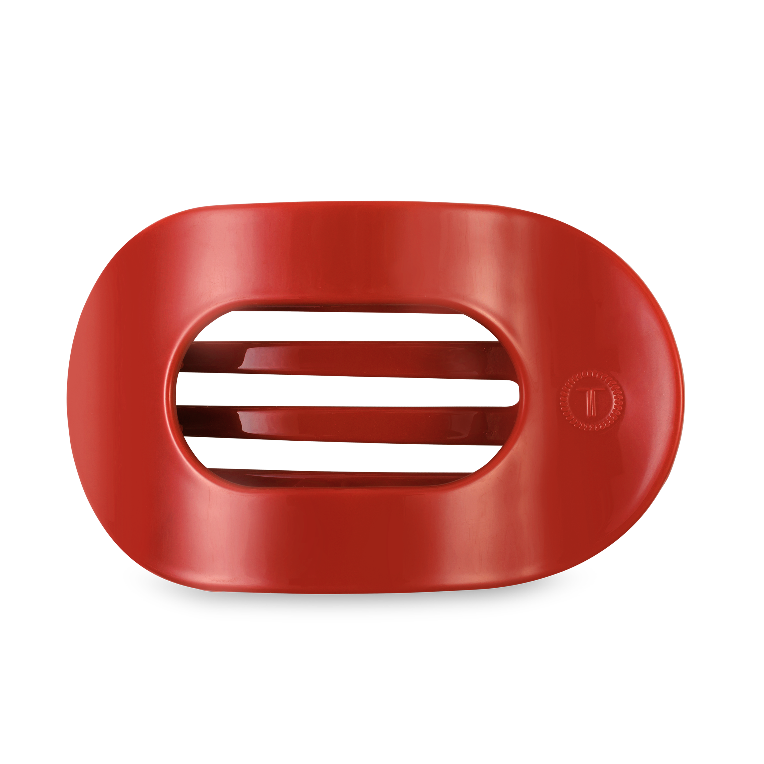 TELETIES - Flat Round Hair Clip | Large | Red Carpet Ready