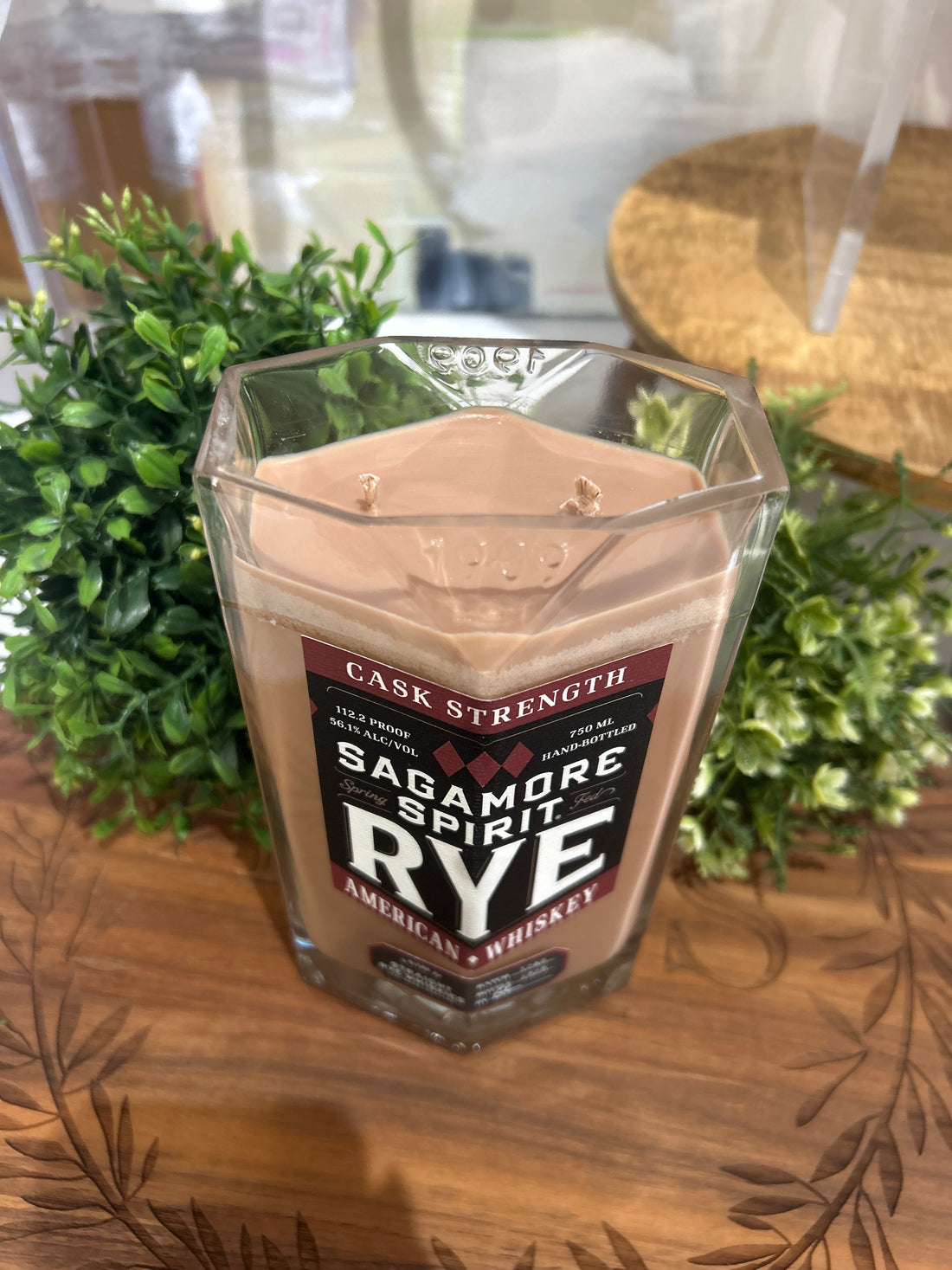 Bourbon Bottle Candle