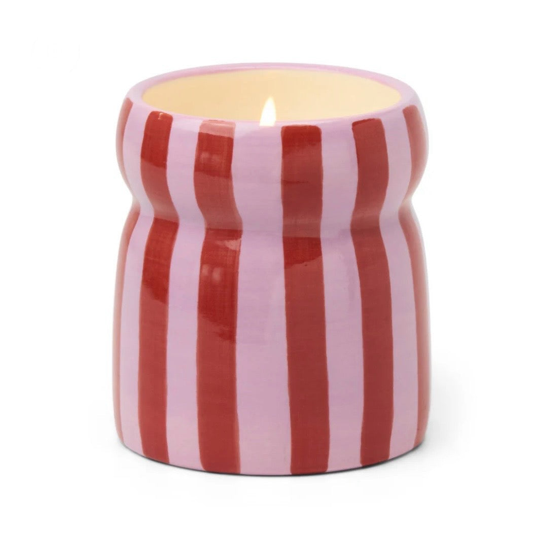 Pink Peppermint Cabana with Lid