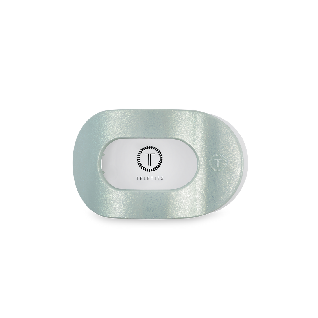 TELETIES - Flat Round Hair Clip | Small | Dew Drop