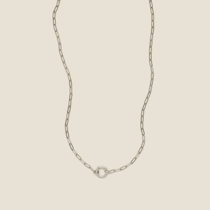 Jude Link Lock Charm Necklace
