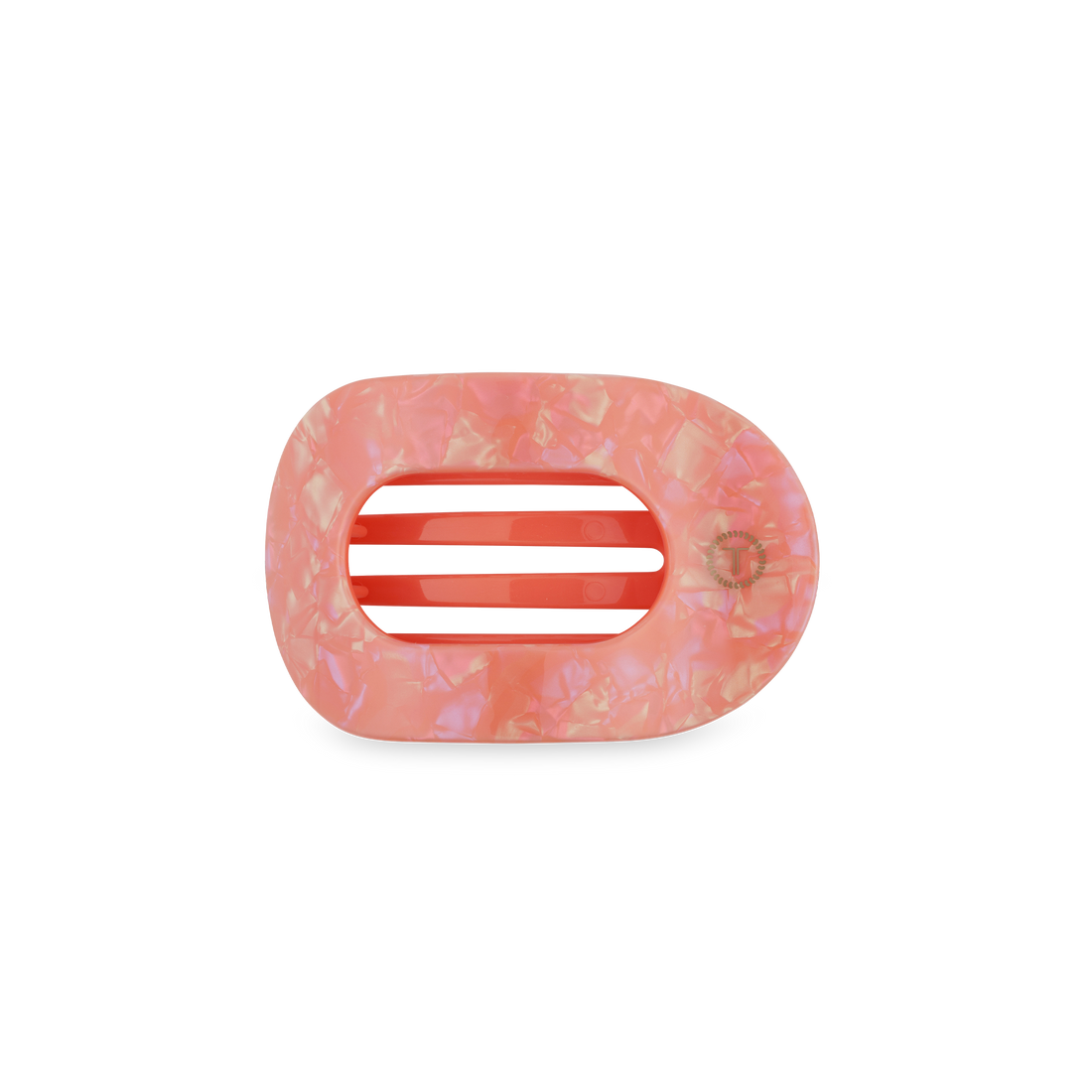TELETIES - Flat Round Hair Clip | Small | Dreamsicle