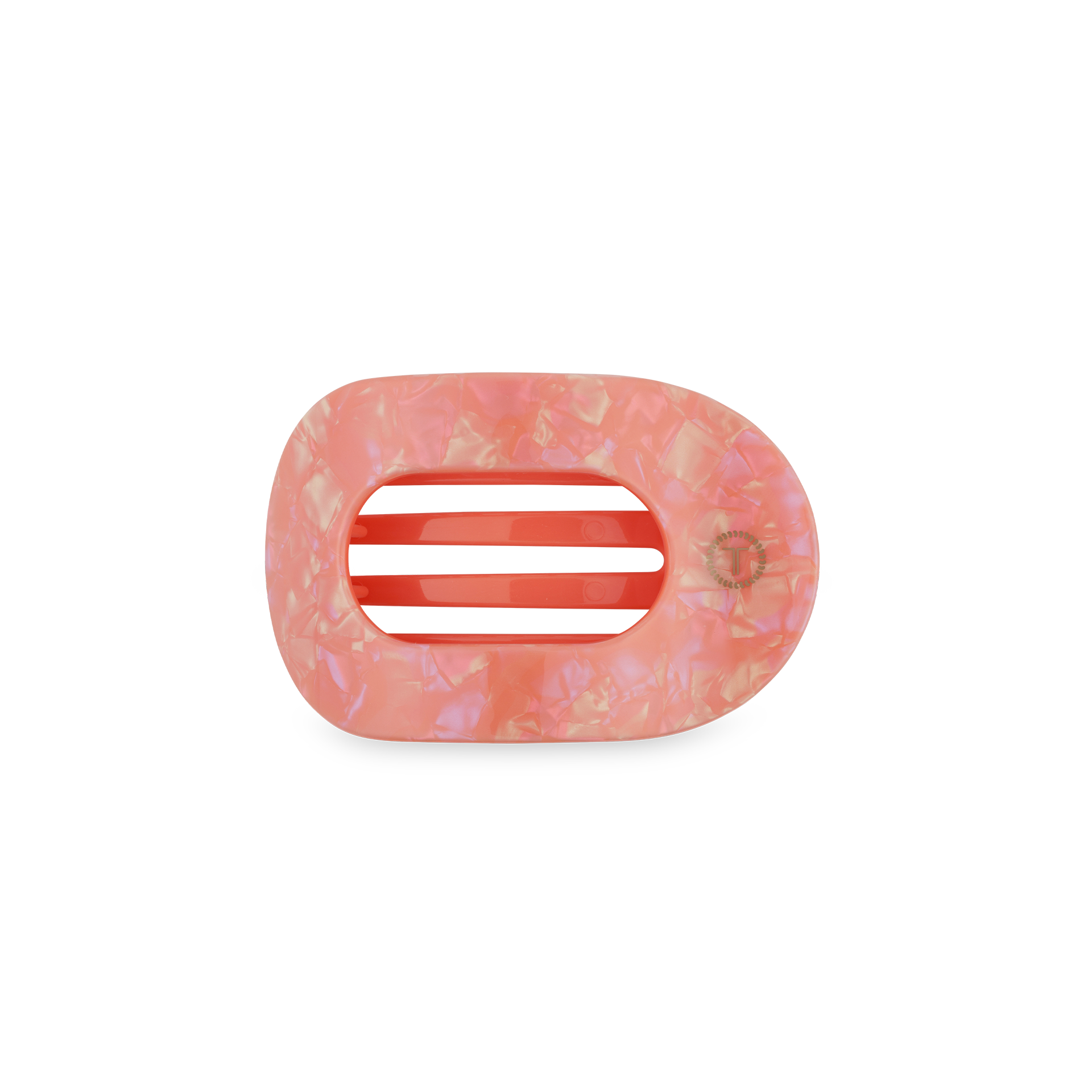 TELETIES - Flat Round Hair Clip | Small | Dreamsicle