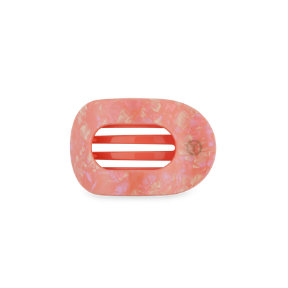 TELETIES - Flat Round Hair Clip | Small | Dreamsicle