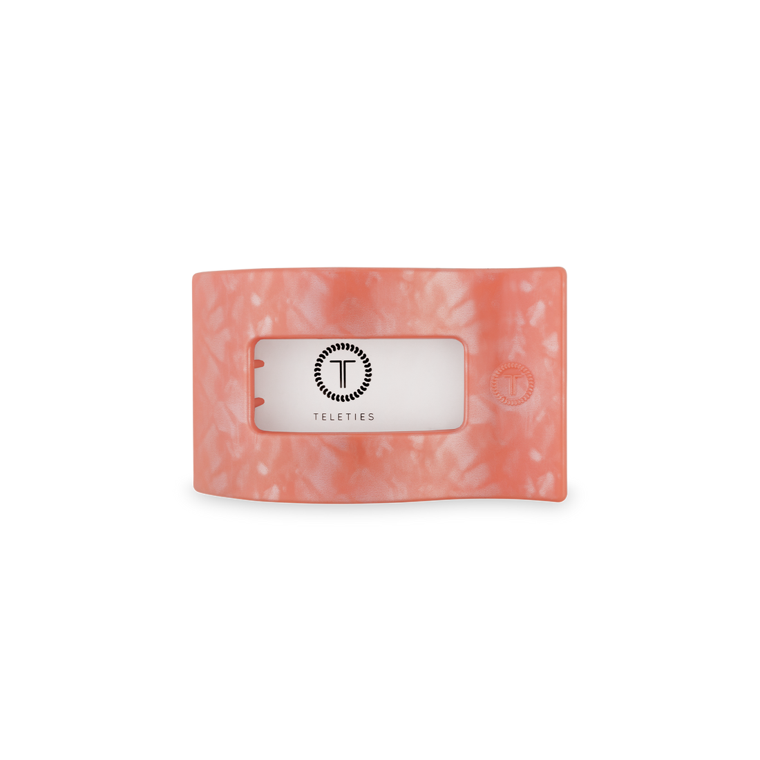 TELETIES - Flat Rectangle Hair Clip | Small | Dreamsicle
