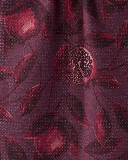 Geometry - Rich Garnet Mini Towel