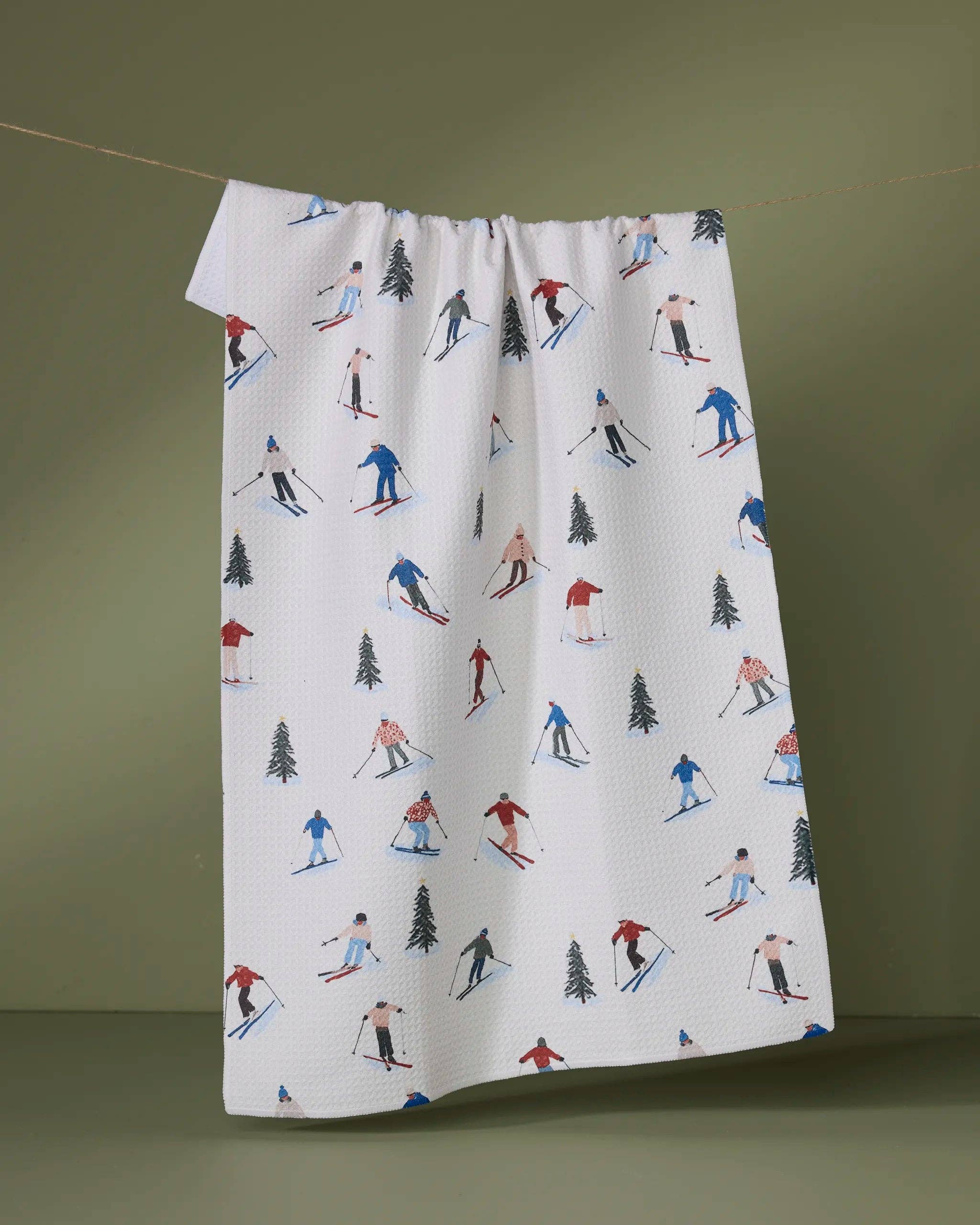 Geometry - Alpine Run Tea Towel