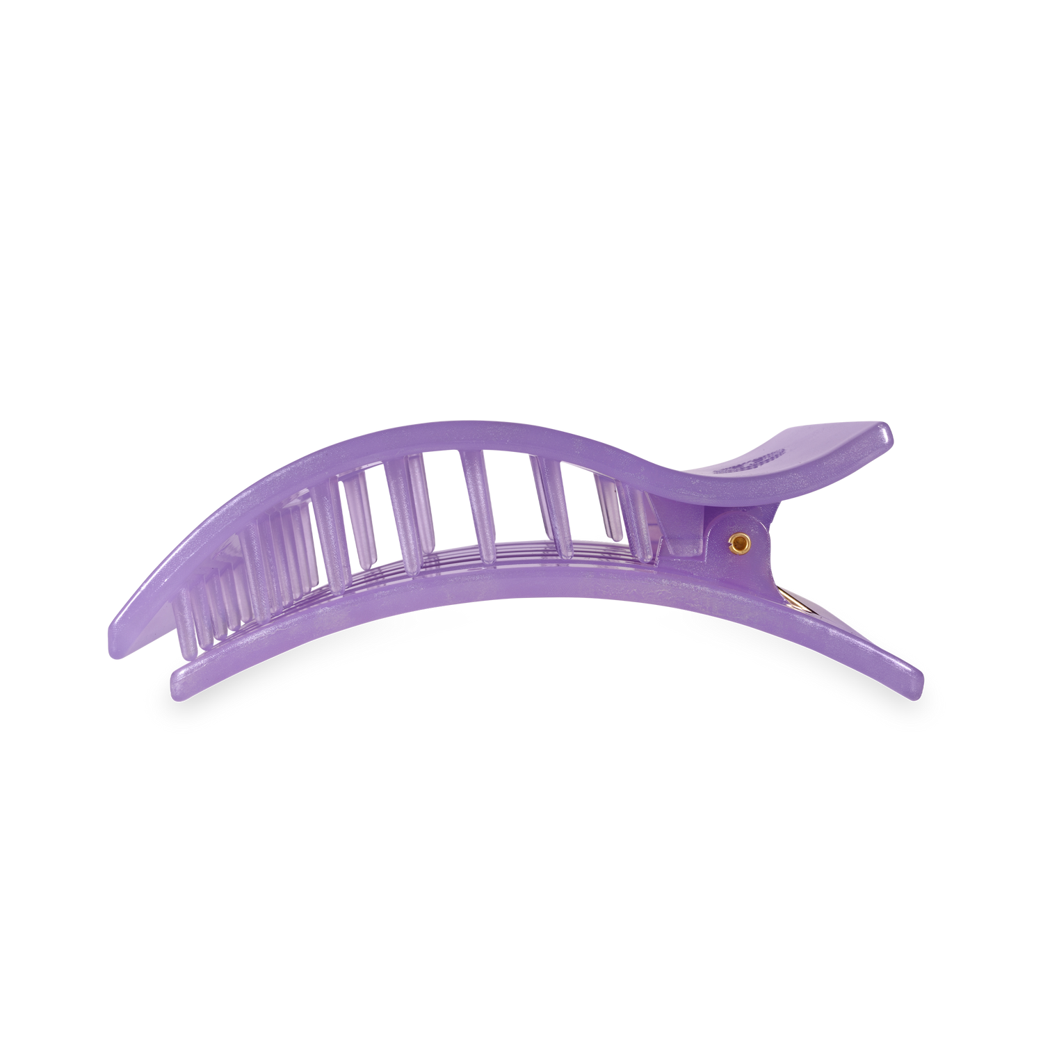 TELETIES - Flat Rectangle Hair Clip | Large | Lavender Mist