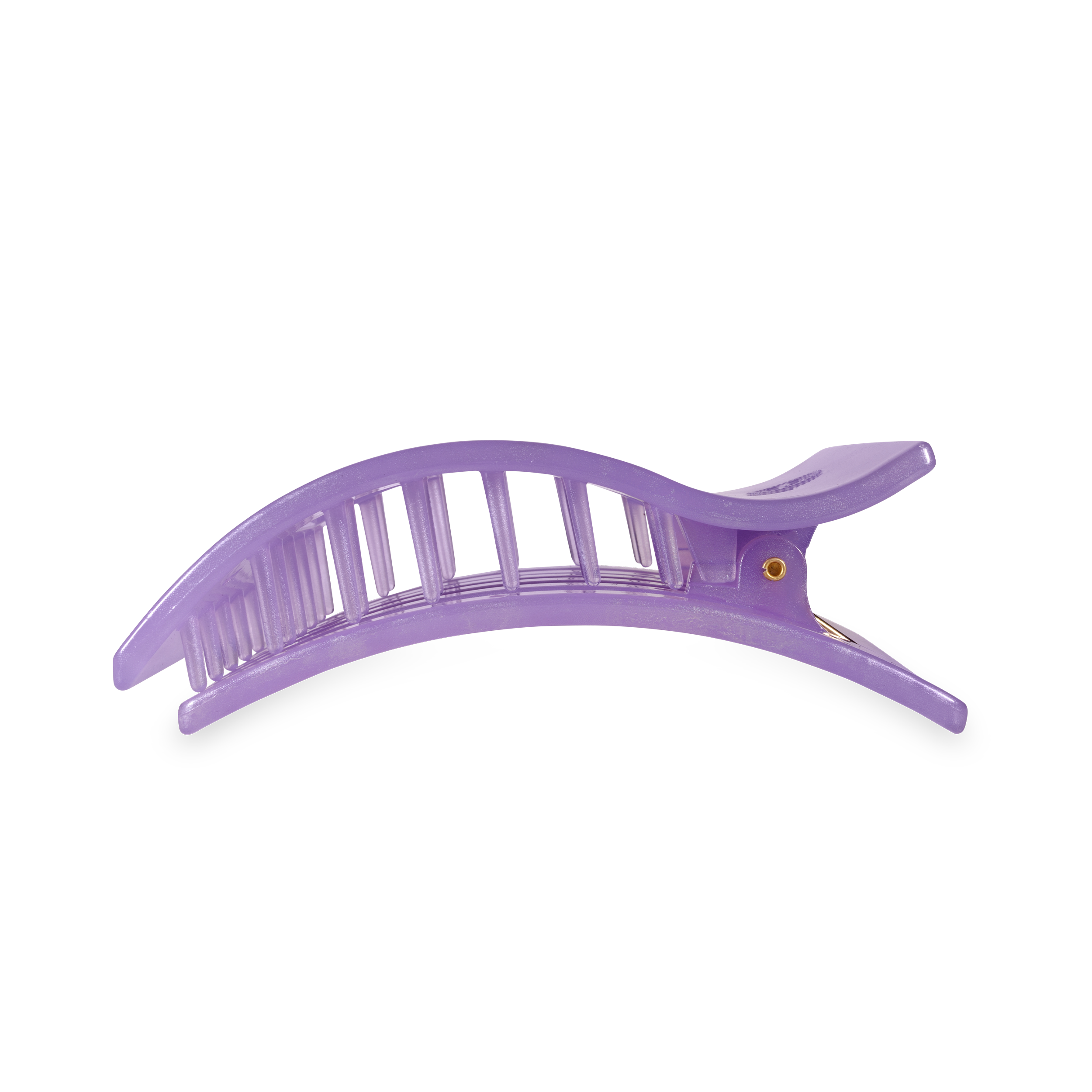 TELETIES - Flat Rectangle Hair Clip | Large | Lavender Mist