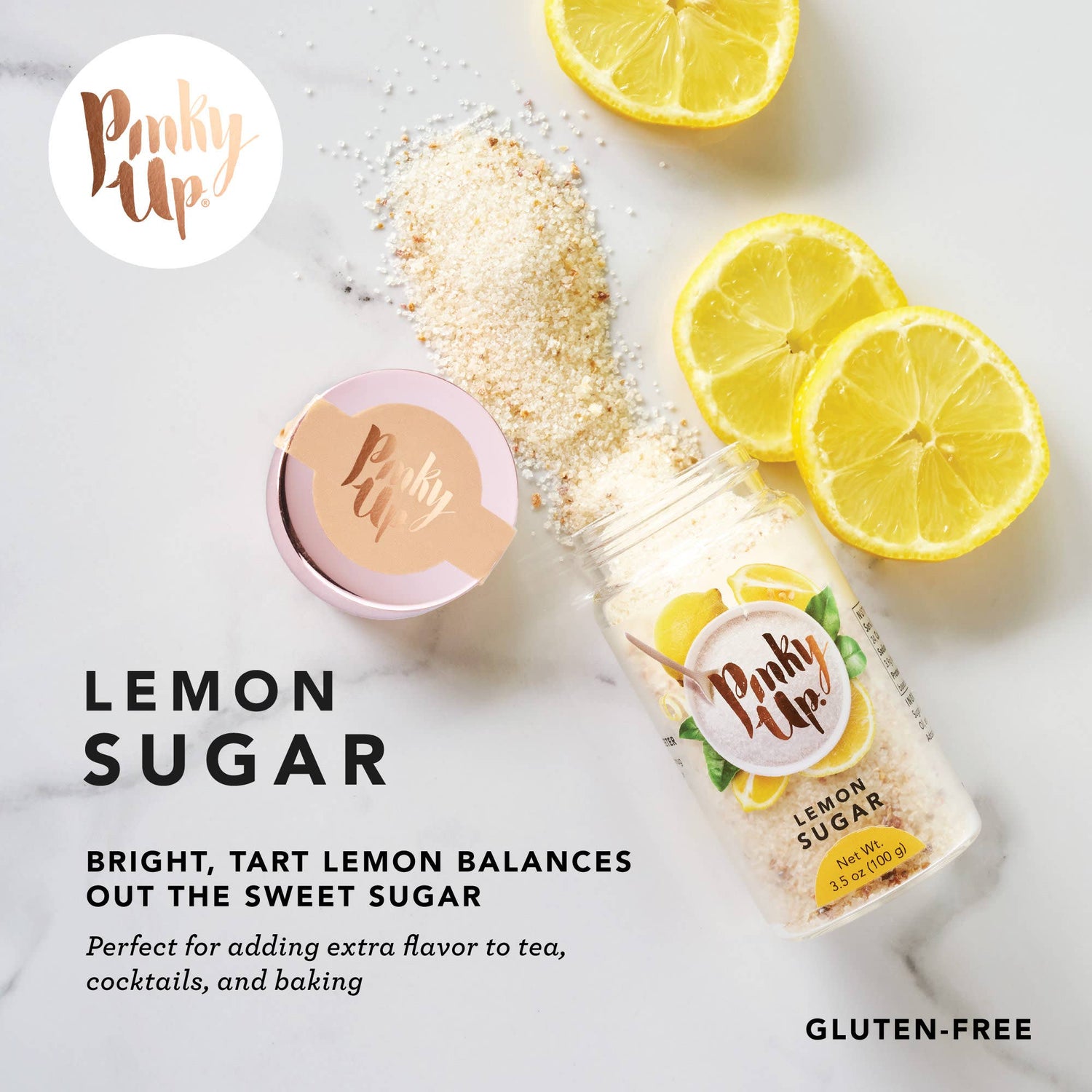Lemon Sugar - 3.5oz Glass Jar