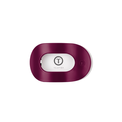 TELETIES - Mulberry Small Flat Round Hair Clip