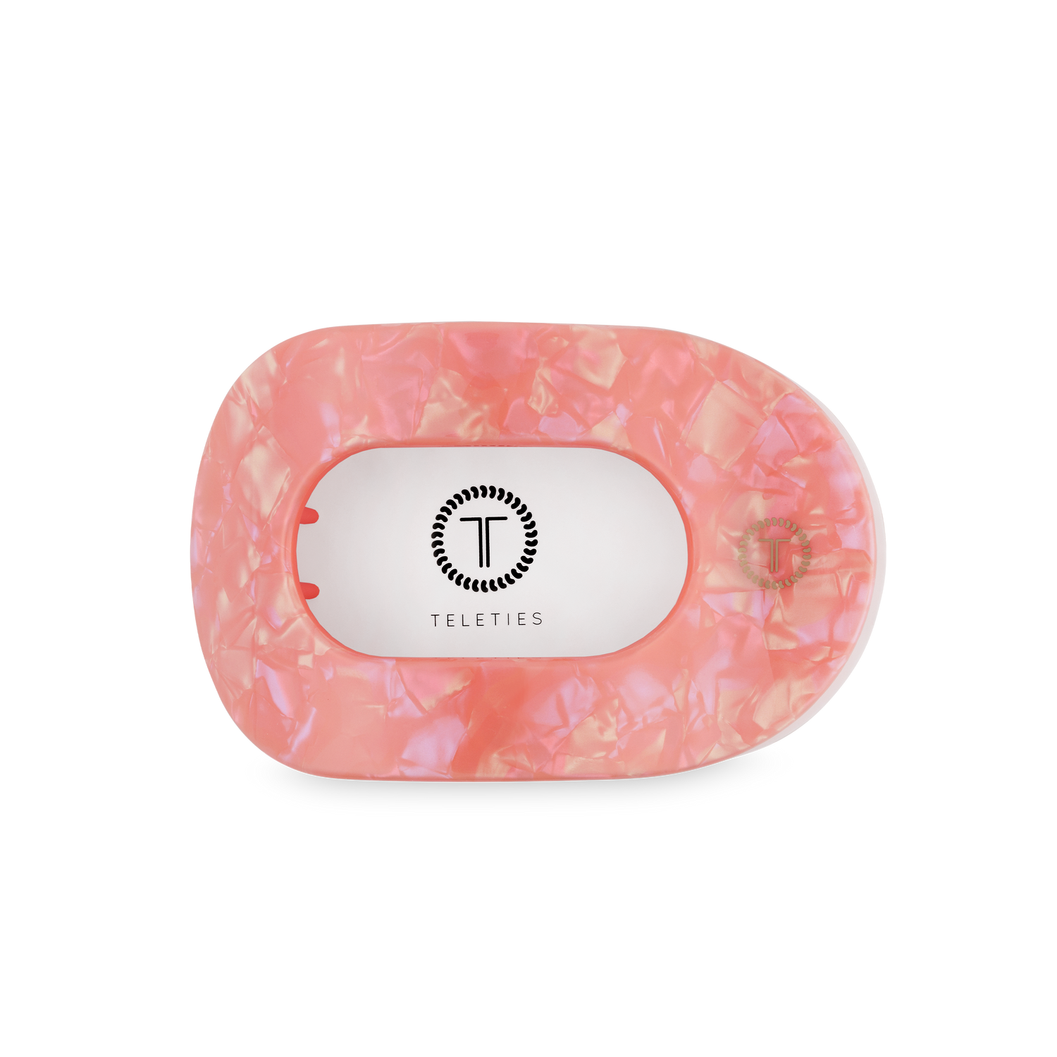 TELETIES - Flat Round Hair Clip | Medium | Dreamsicle