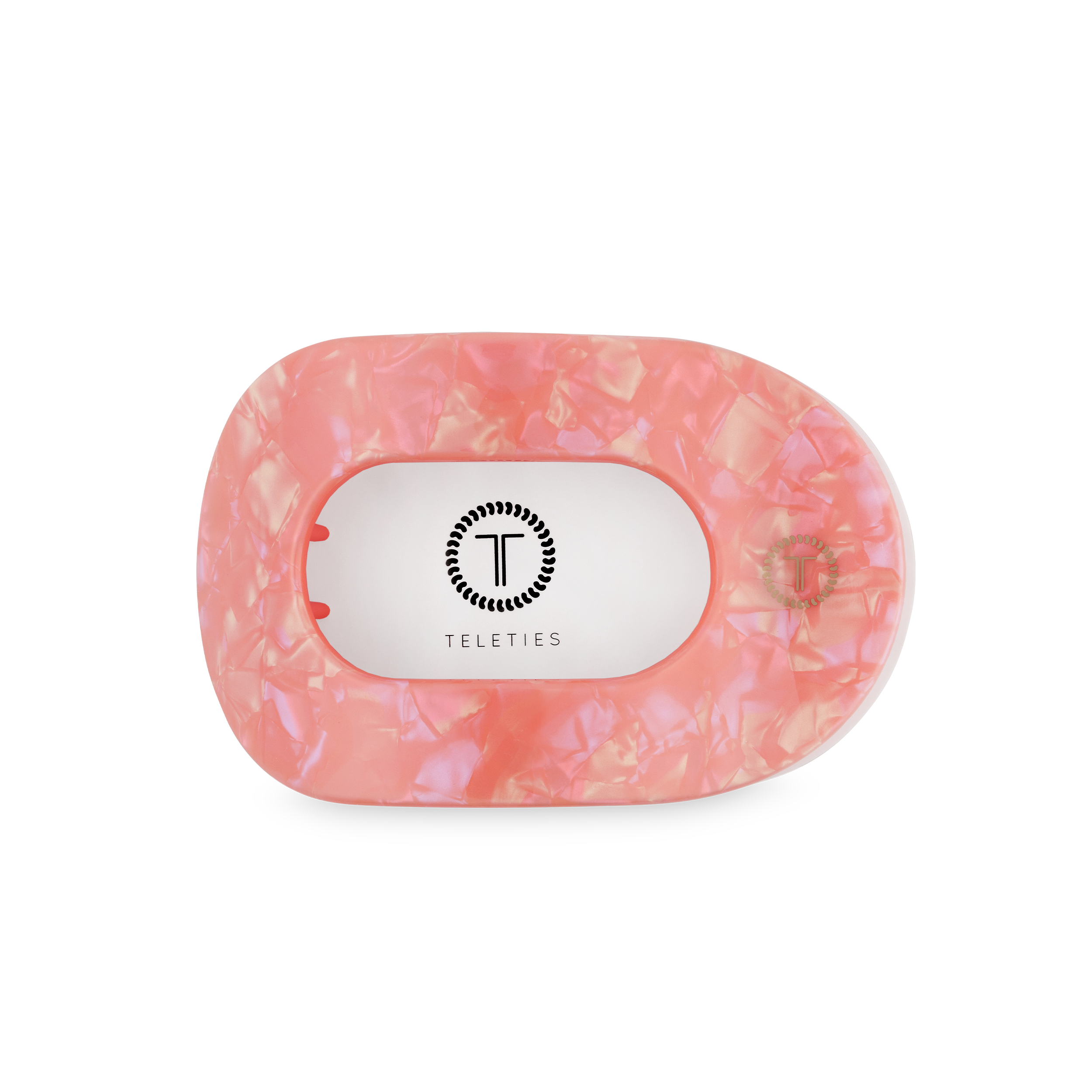 TELETIES - Flat Round Hair Clip | Medium | Dreamsicle