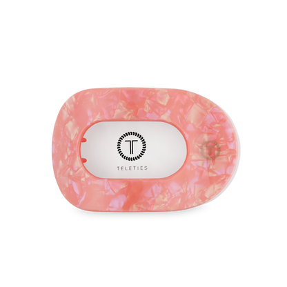 TELETIES - Flat Round Hair Clip | Medium | Dreamsicle