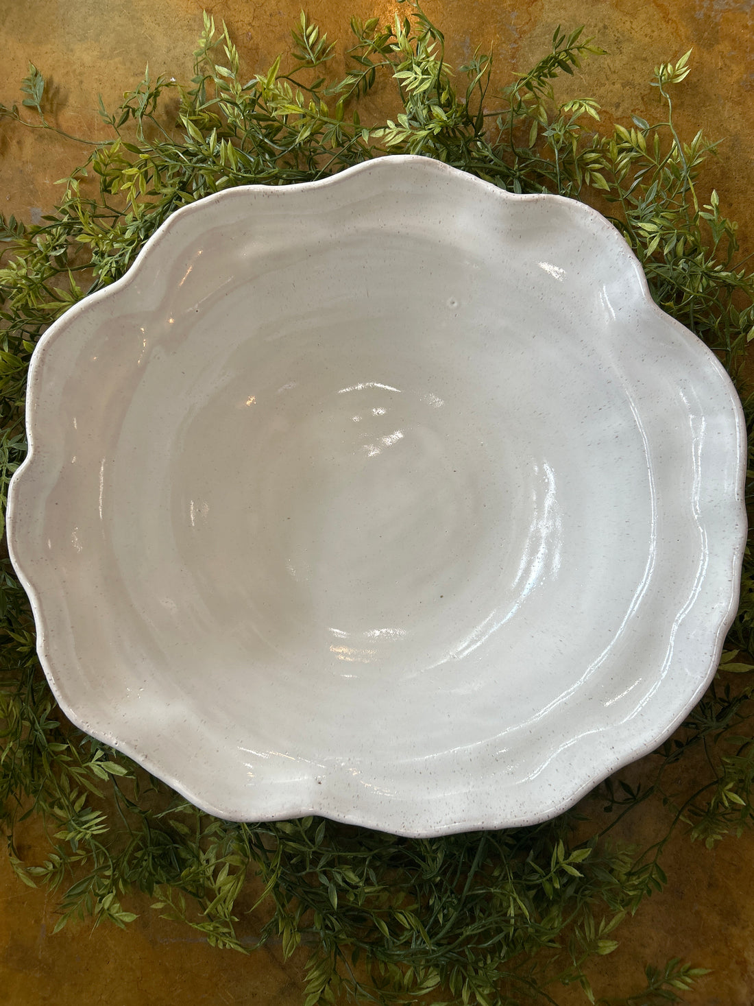 18&quot; Bowl-Eyelet White