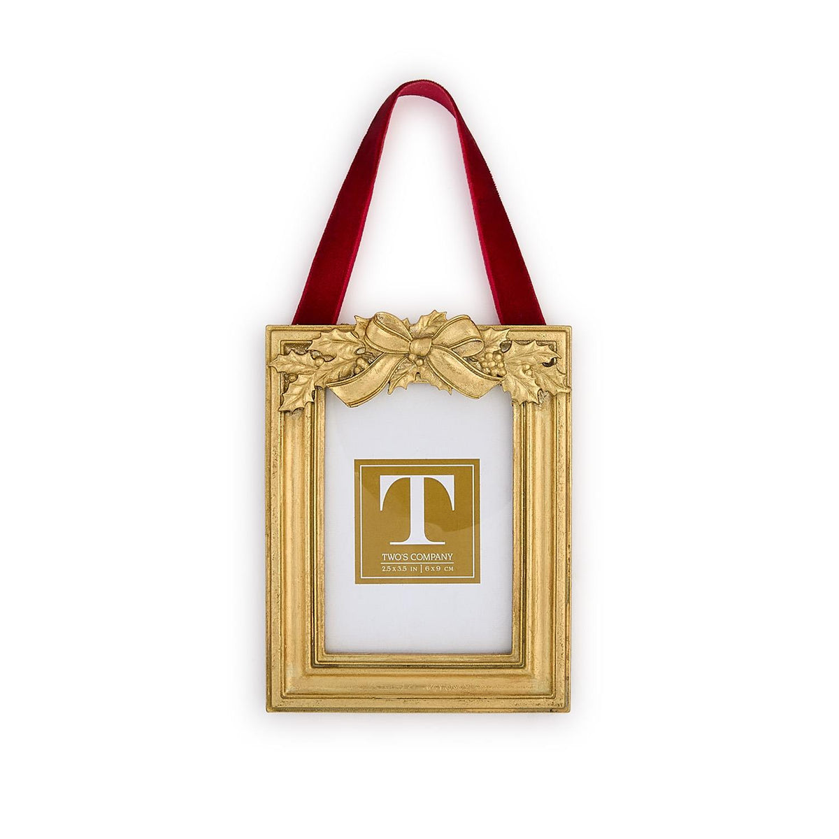 Holly Leaves Hanging Photo Frames