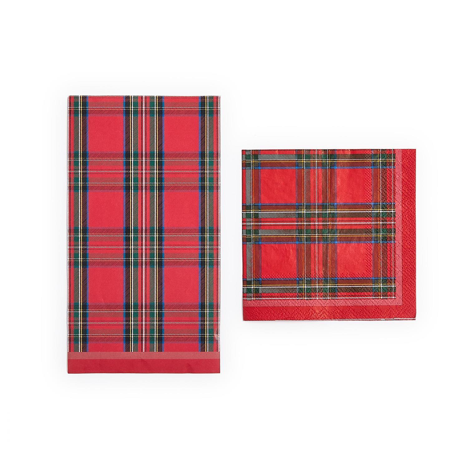 Tartan Cocktail Napkins