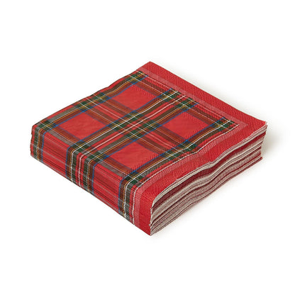 Tartan Cocktail Napkins