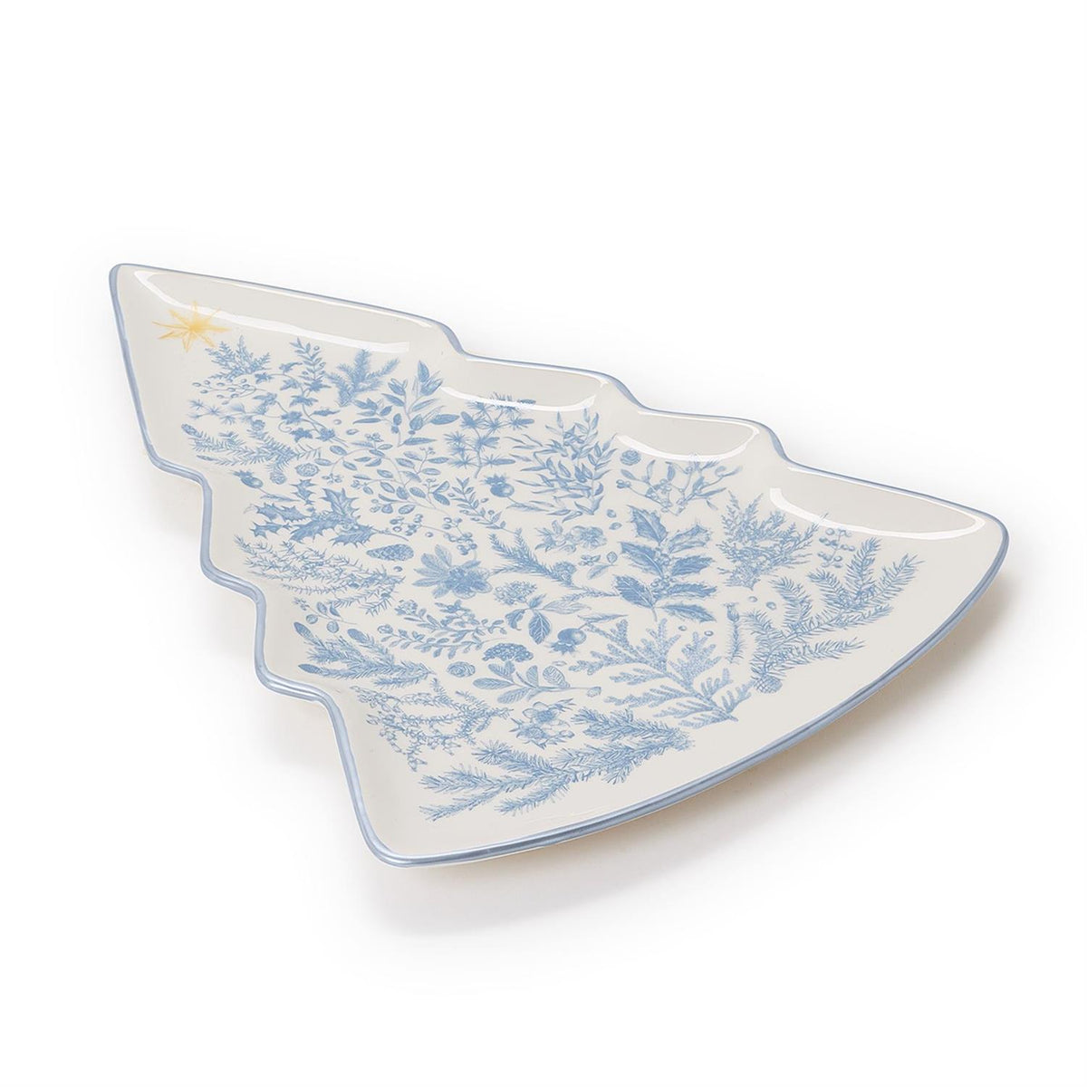 Gilded Cottage Christmas Tree Plate