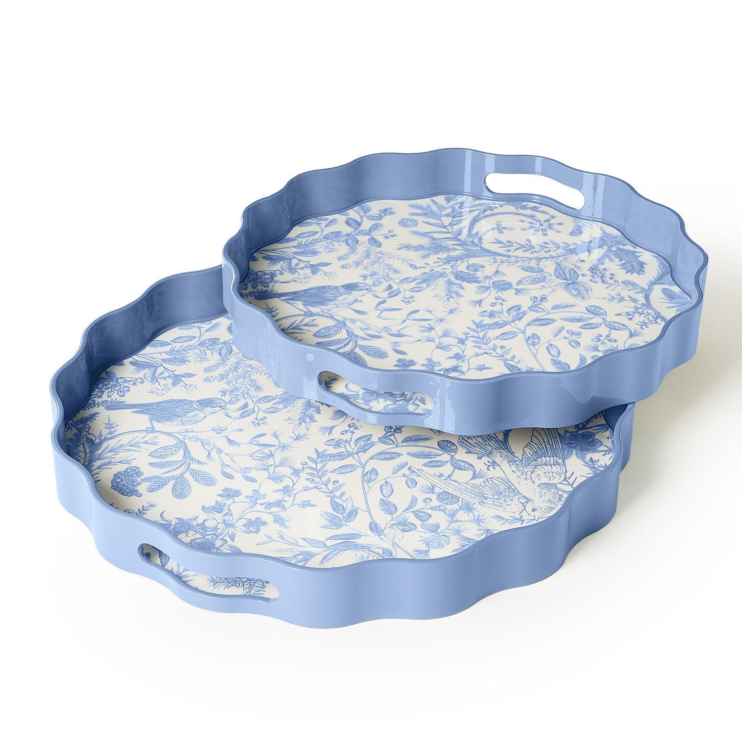 Scalloped Lacquered Tray